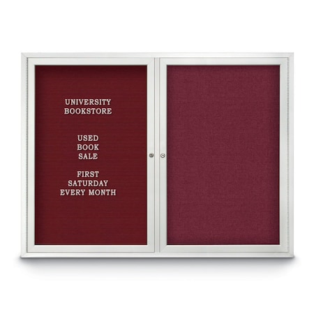 United Visual Products Corkboard, 36"x36", Cloud/Bronze UV403PLUS-BRONZE-CLOUD